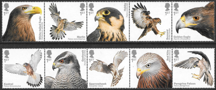 (image for) SG4200 / 09 2019 Birds of Prey unmounted mint set of 10